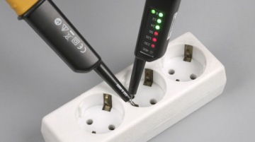 Тестер напряжения со светодиодным дисплеем 6–400 В переменного/постоянного тока + 30 мА FI test PANCONTROL