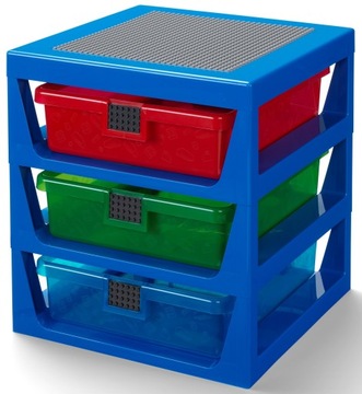 Полка LEGO с ящиками Синий 40950002