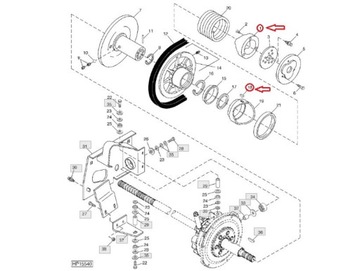 SPRZĘGŁO NAPĘDU WARIATORA JOHN DEERE AH138751