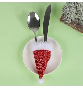 7 шт. Рождественская шляпа, нож и вилка, декоративная мантия