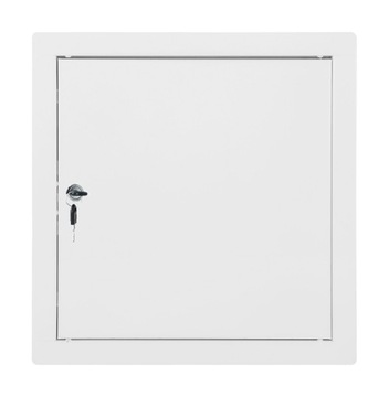 DRZWICZKI REWIZYJNE BIAŁE 50x50 METALOWE KLUCZ