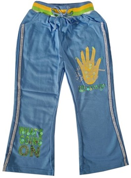 Детские брюки с длинным голубым потом хлопок 122 см модель: 1148a