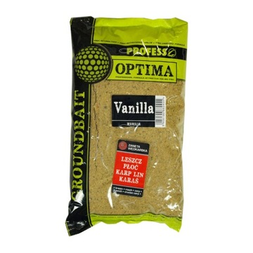 Zanęta Profess Optima Wanilia 1kg SPŁAWIK/FEEDER KARP/LESZCZ ŚWIEŻE