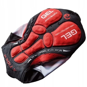 Spodenki Rowerowe Koszulka Komplet Męski Z WKŁADKĄ ŻELOWĄ X-Tiger SZELKI XL