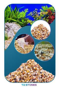 Аквариумный Гравий - Камни - Растительный субстрат - Янтарь 3-5мм 8кг