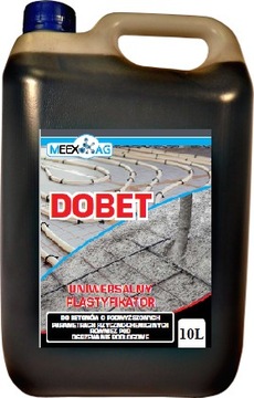 UNIWERSALNY Plastyfikator do betonu DOBET 10 L