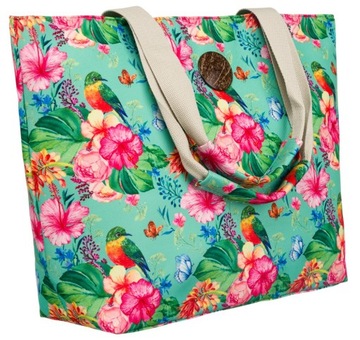 Torba plażowa shopper bag na ramię pojemna summer na lato zakupowa