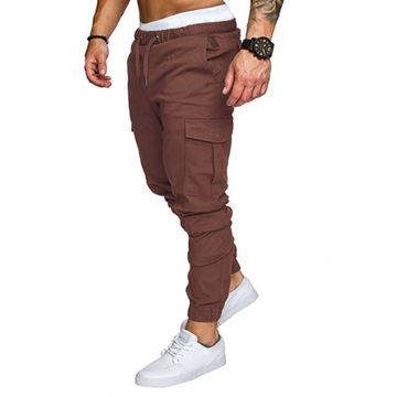 Men Cargo Pants Summer Work Trousers Stretch Waist