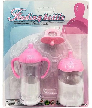 2 бутылки FOR DOLL, исчезающая соска-пустышка MILK