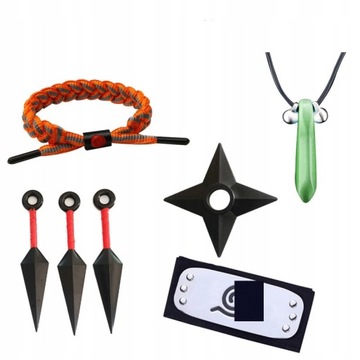 NARUTO ZESTAW KAKASHI KUNAI RĘKAWICZKI MASKA