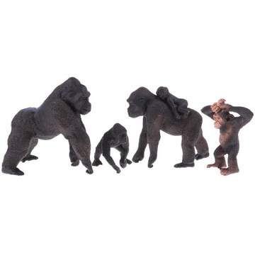 Zestaw 4 zabawek figurka symulacyjna zwierząt