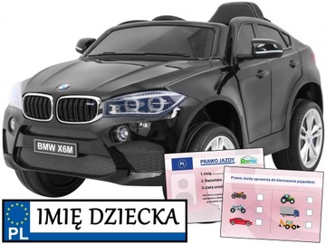 samochód dla dzieci na akumulator BMW X6M PILOT personalizowana rejestracja