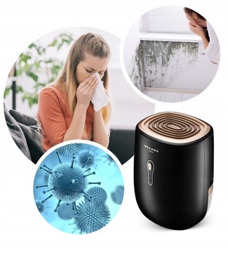 ВОЗДУХОСУШИТЕЛЬ 30ВТ ПОГЛОЩАТЕЛЬ ВЛАЖНОСТИ 800мл ТИХИЙ ДОМ + 12В В АВТОМОБИЛЕ