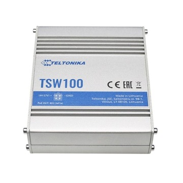 Коммутатор Teltonika TSW100 PoE 5x RJ45 1000 Мбит/с, 4x PoE, 60 Вт