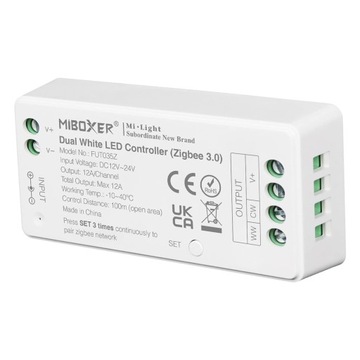 CCT WW/CW kontroler podwójnej białej taśmy LED 12V-24V, Zigbee3.0