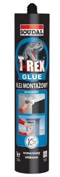 SOUDAL KLEJ MONTAŻOWY T-REX BEZBARWNY 310g GLUE