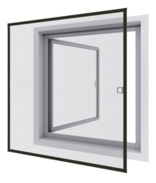 Комарская сеть на окне алюминиевая рама сетка комара