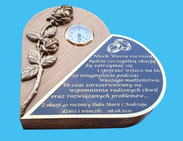 ЮБИЛЕЙНЫЙ ПОДАРОК ​​НА ГОДОВЩИНУ СВАДЬБЫ 25 30 35 40 50