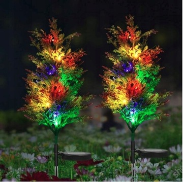 Zestaw 2 lamp solarnych na zewnątrz z wodoodpornym
