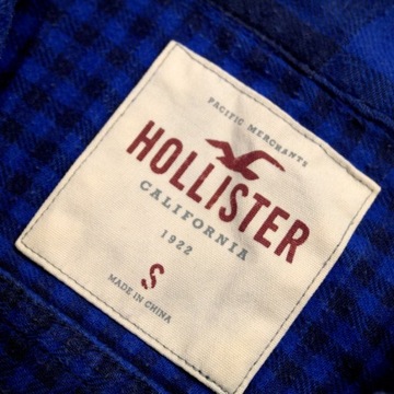 HOLLISTER _ MARKOWA W KRATĘ KOSZULA Z LOGO _ S/M