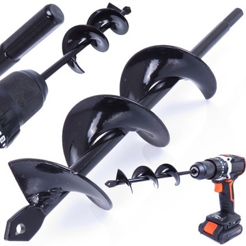 ŚWIDER WIERTŁO WIERTNICA GLEBOWA DO ZIEMI SADZENIA NA WIERTARKĘ 5 CM 22 CM