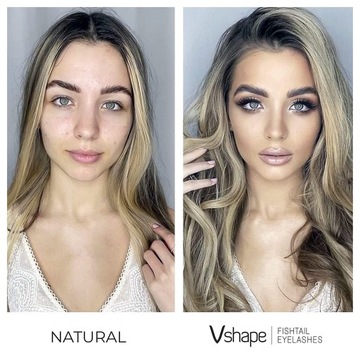 РЕСНИЦЫ CLAVIER VSHAPE СВЕТЛЫЕ 12MM