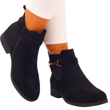 ЖЕНСКИЕ ВЕСЕННИЕ БОТИНКИ, ЗАМШЕВЫЕ, Ботинки Челси на плоской подошве