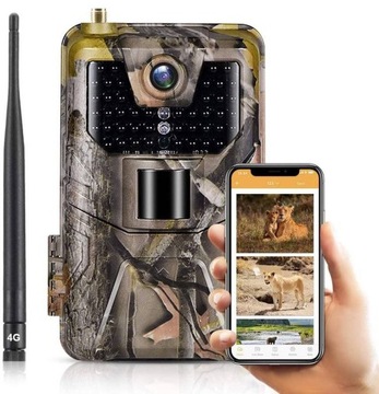 Fotopułapka LTE Kamera Leśna 4K APLIKACJA NA ŻYWO
