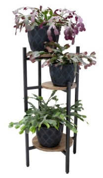 СТАНДАРТ FLOWER METAL FLOWER STANDER OAK RUSTIC LOFT 80 см