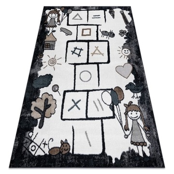 DYWAN DZIECIĘCY FUN 240x330 cm KLASY czarny #O195
