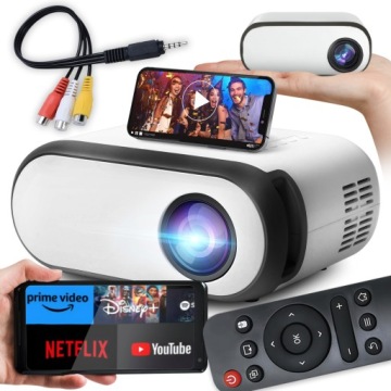 Projektor Rzutnik TV Przenośny WiFi Full HD do telefonu smartfona 3000 lm