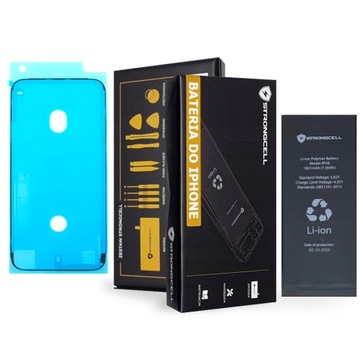 Bateria do iPhone 8 A1863 A1905 A1906 STRONGCELL Zestaw PRO Data 12.2023