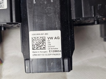 PŘEPÍNAČ KOMBINOVANÝ MINCE PÁSEK KROUŽEK POD VOLANT VW TAIGO 2Q0953521BC