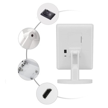 КОСМЕТИЧЕСКОЕ ЗЕРКАЛО С ПОДСВЕТКОЙ ДЛЯ МАКИЯЖА С 16 СВЕТОДИОДАМИ