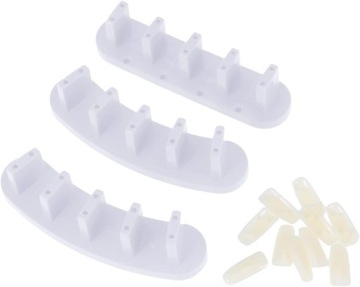 6 Zestawów Stojak Na Ozdoby Do Paznokci Stojak Na Fałszywe Paznokcie Półki