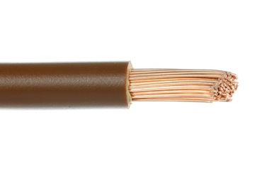 Jednożyłowa linka LgY 1x10mm przewód brązowy kabel