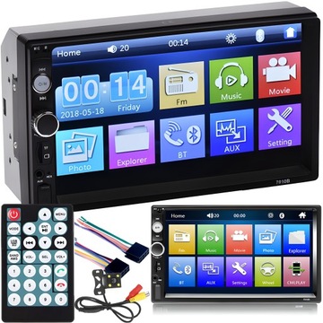 RADIO SAMOCHODOWE BLUETOOTH 2DIN USB DOTYK