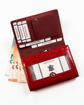 Cavaldi portfel skórzany z RFID portfele damskie