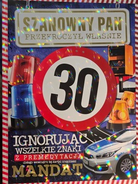 kartka urodzinowa na 30 lat