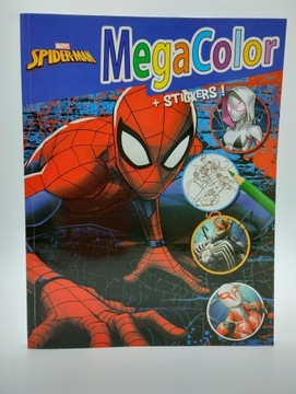 КНИГА-РАСКРАСКА MEGA COLOR Наклейки с машинками Disney PIXAR