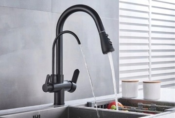 Смеситель для кухни с фильтром FILTER ЧЕРНЫЙ