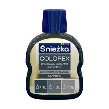 ŚNIEŻKA Colorex Pigment do Farb Barwnik Czarny 90 100ml