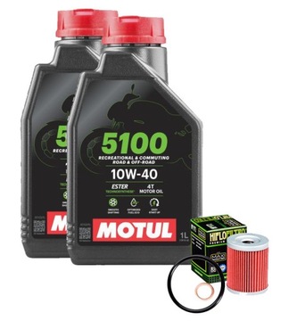 Suzuki Burgman UH 125 Olej Motul 5100+filtr+uszcz