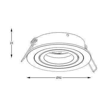 Точечная петелька RONDOO DL ROUND ARGU10-039-N Zuma Line