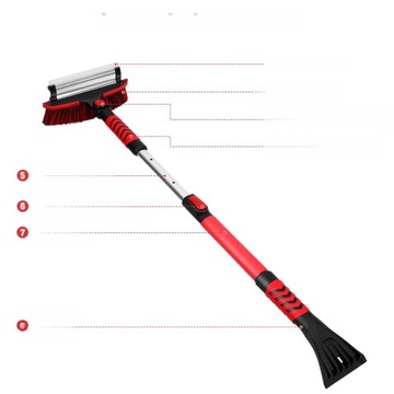 РАЗДВИЖНАЯ ЩЕТКА ДЛЯ ОЧИСТКИ СНЕГА И ЛЕДА ИЗ АВТОМОБИЛЯ