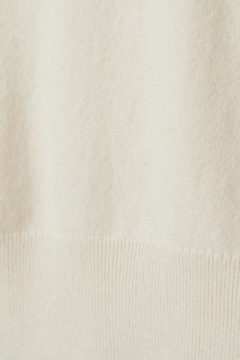 H&M HM Kaszmirowy sweter z dekoltem w serek z krótkim rękawem damski 36 S