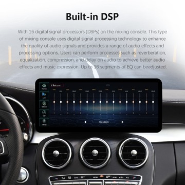 12,3 colio multimedijos radijas Linux su Android Auto ir CarPlay Benz W205, ekranas 5.0 XBEN12350-LINW205 – nuotrauka 9