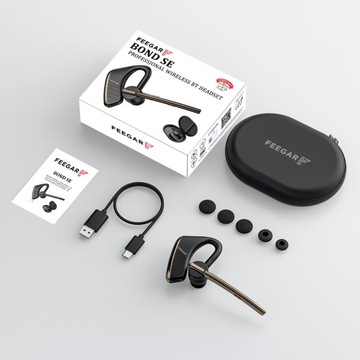 Гарнитура Bluetooth 5.2 Feegar 24h с двойным микрофоном CvC8.0