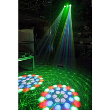 Efekt świetlny LED LASER STROBO MOONFLOWER pilot