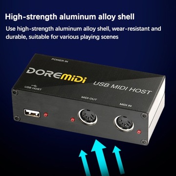 USB - MIDI Host Guitar Effector Midi Synthesizer